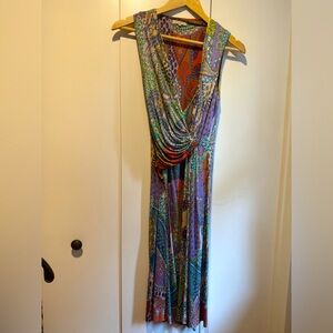 Etro luxury draped pattern dress summer